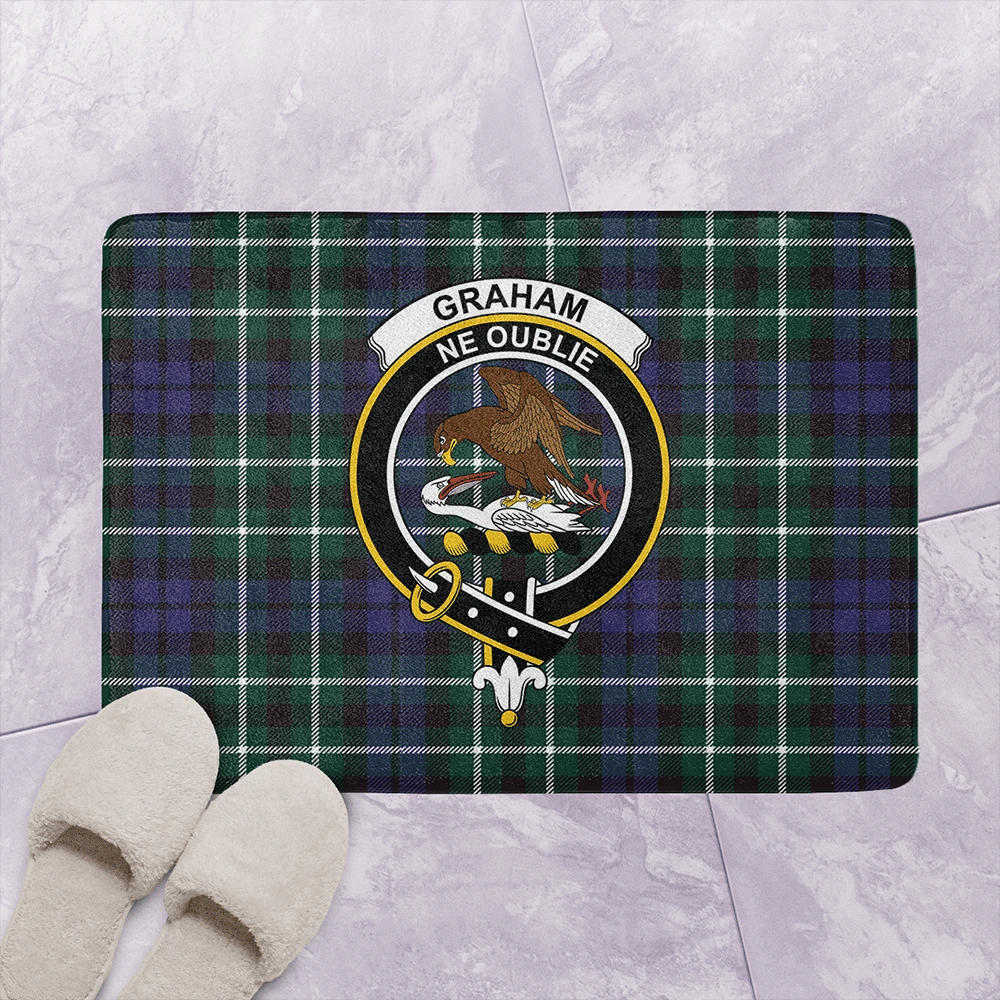 Graham of Montrose Modern Tartan Classic Crest Bathroom Mat