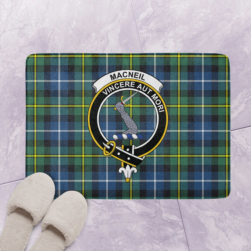 MacNeill of Barra Ancient Tartan Classic Crest Bathroom Mat