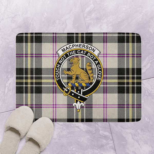 MacPherson Dress Ancient Tartan Classic Crest Bathroom Mat