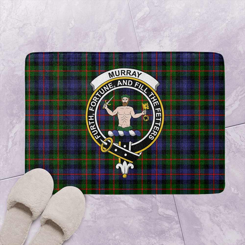 Murray of Atholl Modern Tartan Classic Crest Bathroom Mat