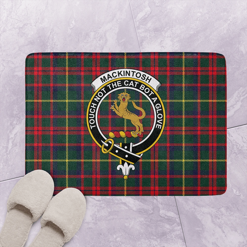 MacKintosh Hunting Modern Tartan Classic Crest Bathroom Mat