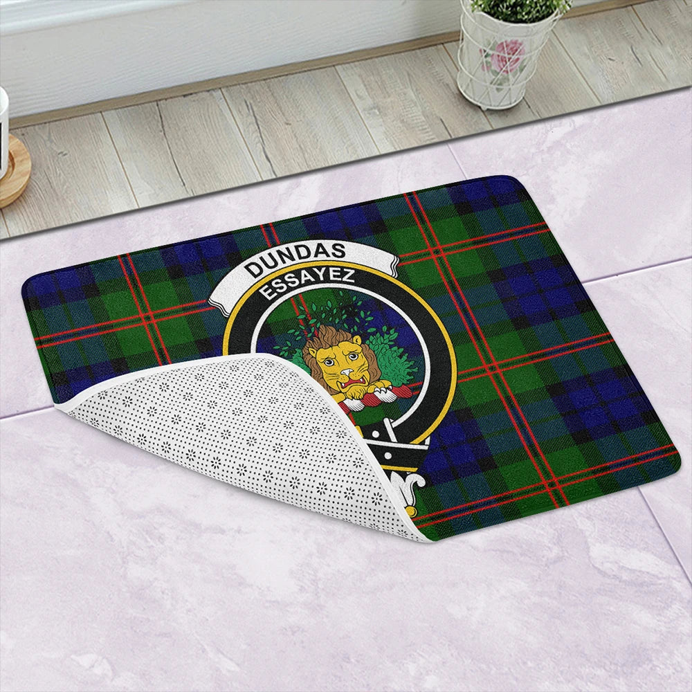 Dundas Modern Tartan Classic Crest Bathroom Mat