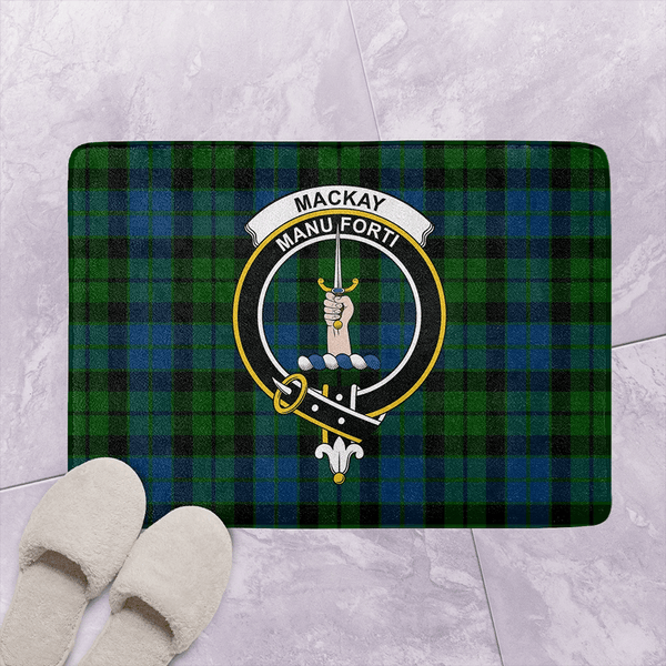 MacKay Modern Tartan Classic Crest Bathroom Mat