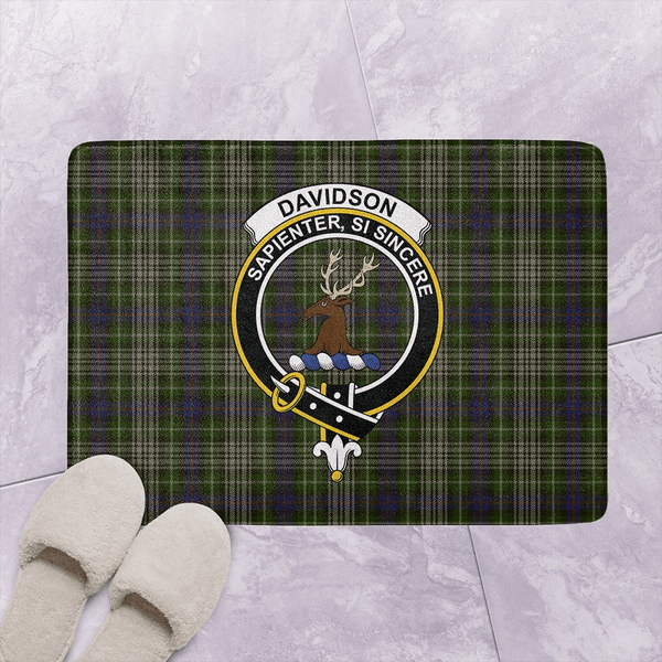 Davidson Tulloch Dress Tartan Classic Crest Bathroom Mat