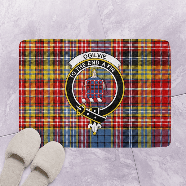 Ogilvie Tartan Classic Crest Bathroom Mat