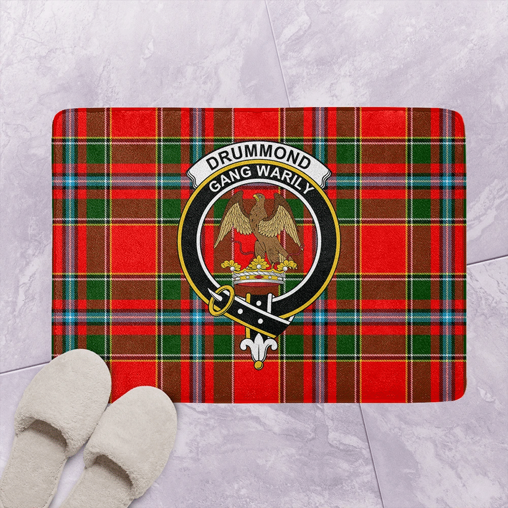 Drummond of Perth Tartan Classic Crest Bathroom Mat