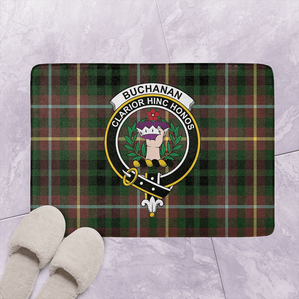 Buchanan Hunting Tartan Classic Crest Bathroom Mat