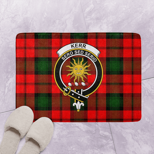 Kerr Modern Tartan Classic Crest Bathroom Mat