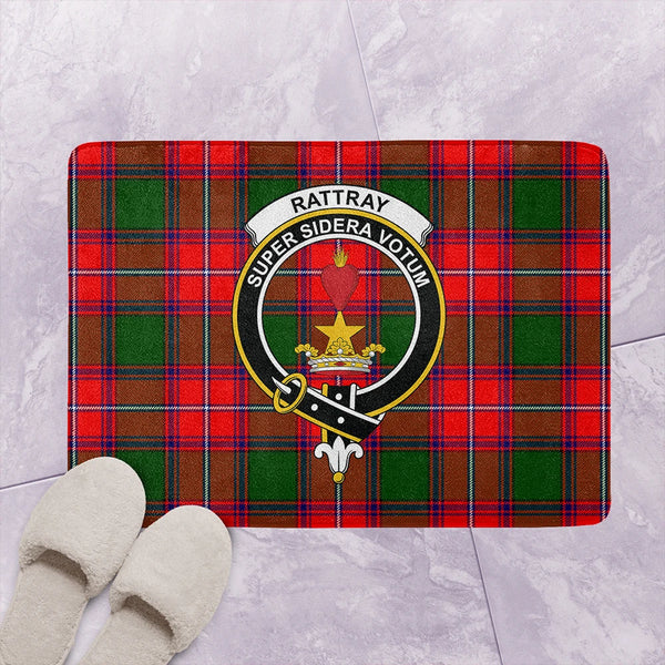 Rattray Modern Tartan Classic Crest Bathroom Mat