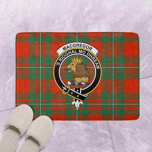 MacGregor Ancient Tartan Classic Crest Bathroom Mat