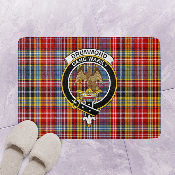 Drummond of Strathallan Tartan Classic Crest Bathroom Mat