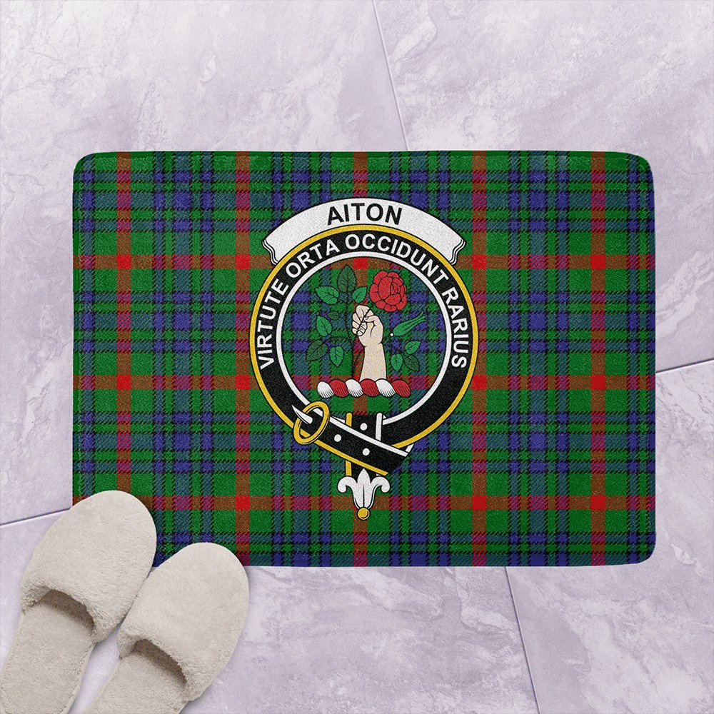 Aiton Tartan Classic Crest Bathroom Mat