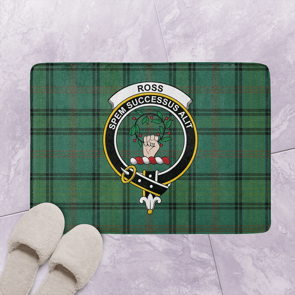 Ross Hunting Ancient Tartan Classic Crest Bathroom Mat