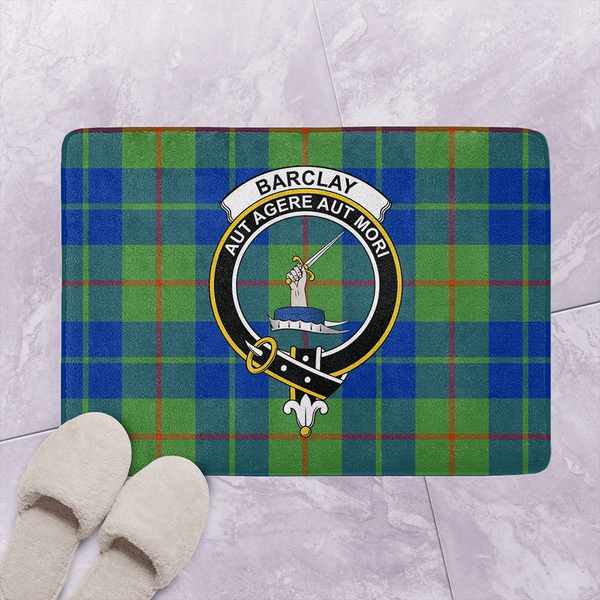 Barclay Hunting Ancient Tartan Classic Crest Bathroom Mat