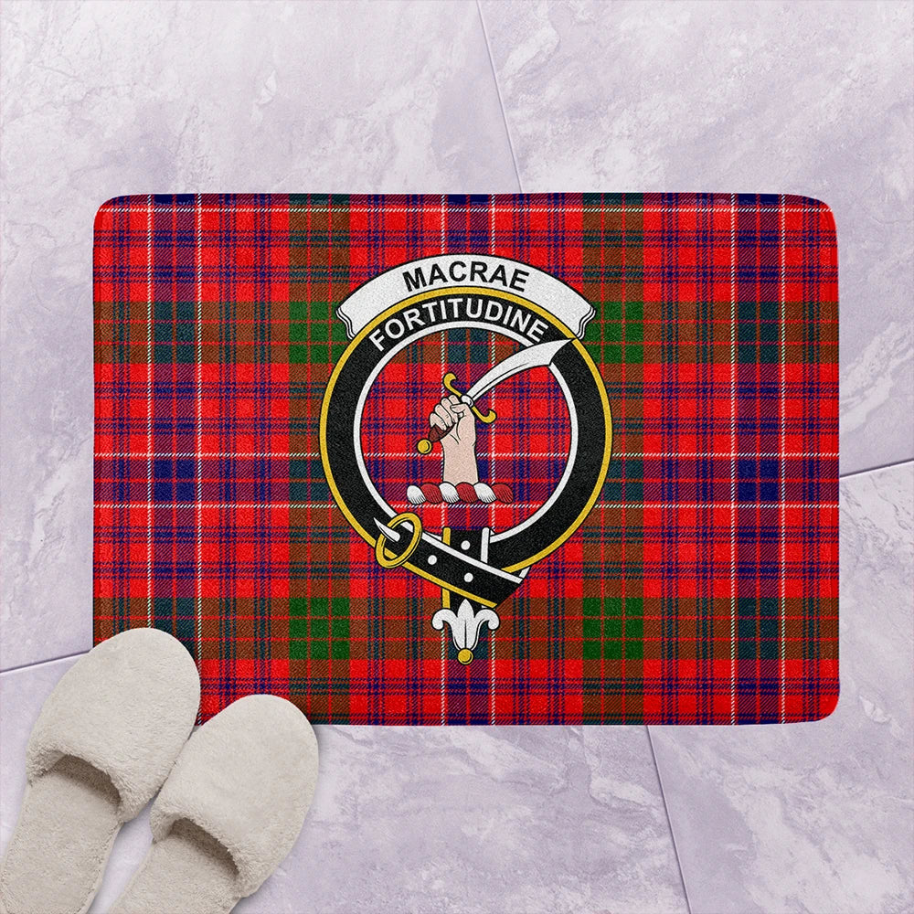 MacRae Modern Tartan Classic Crest Bathroom Mat