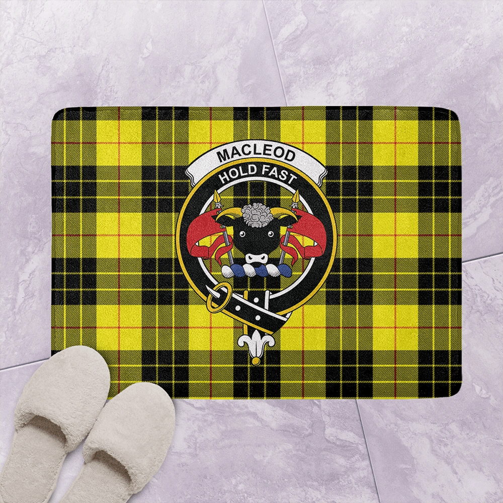 MacLeod of Lewis Modern Tartan Classic Crest Bathroom Mat