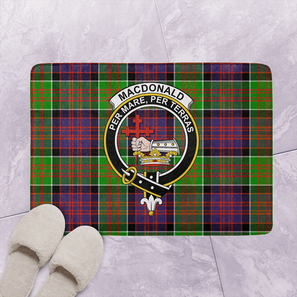 MacDonald of Clanranald Tartan Classic Crest Bathroom Mat