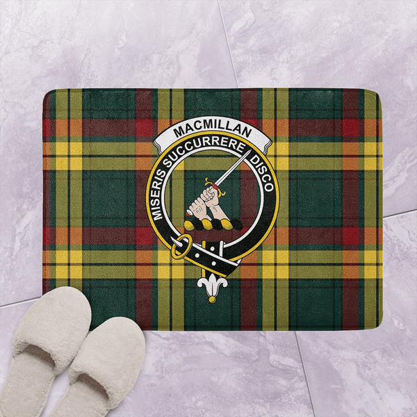 MacMillan Old Modern Tartan Classic Crest Bathroom Mat