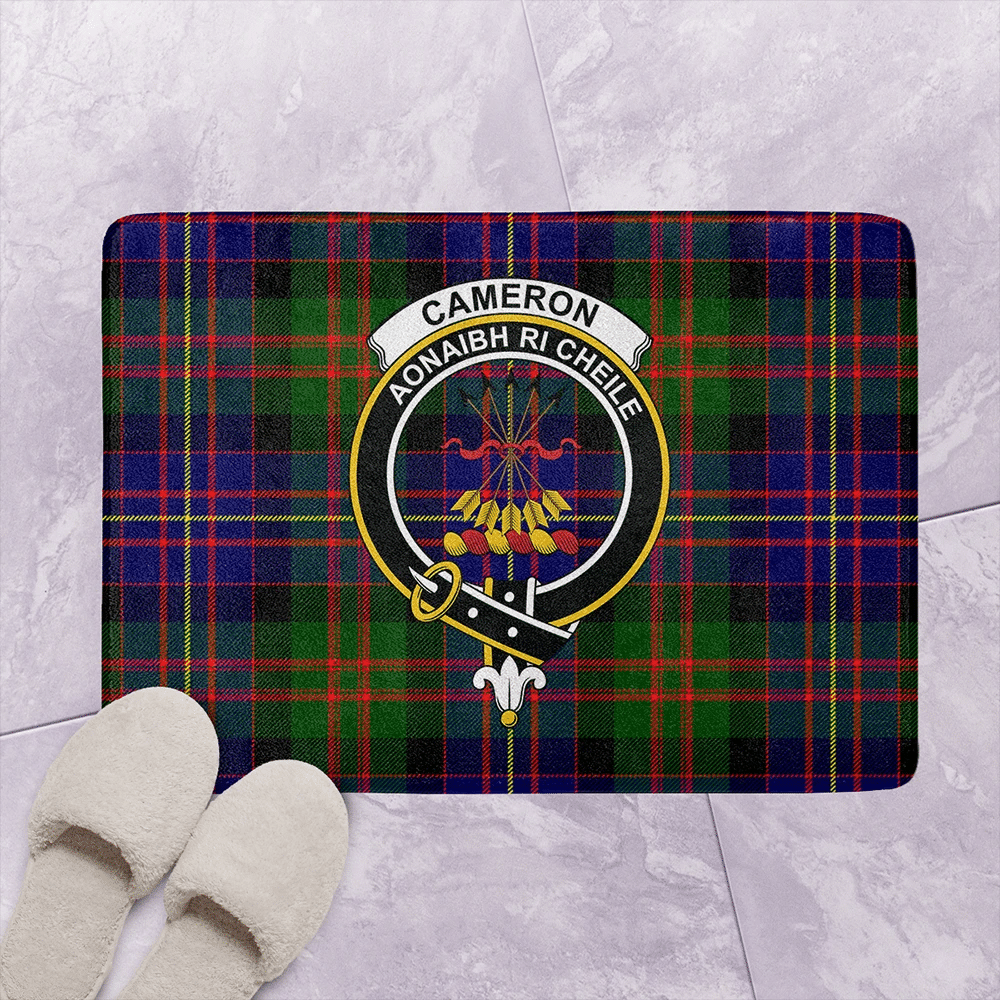 Cameron of Erracht Modern Tartan Classic Crest Bathroom Mat