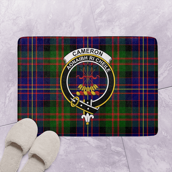 Cameron of Erracht Modern Tartan Classic Crest Bathroom Mat