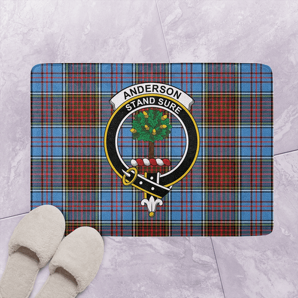 Anderson Modern Tartan Classic Crest Bathroom Mat