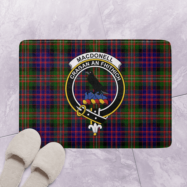 MacDonnell of Glengarry Modern Tartan Classic Crest Bathroom Mat