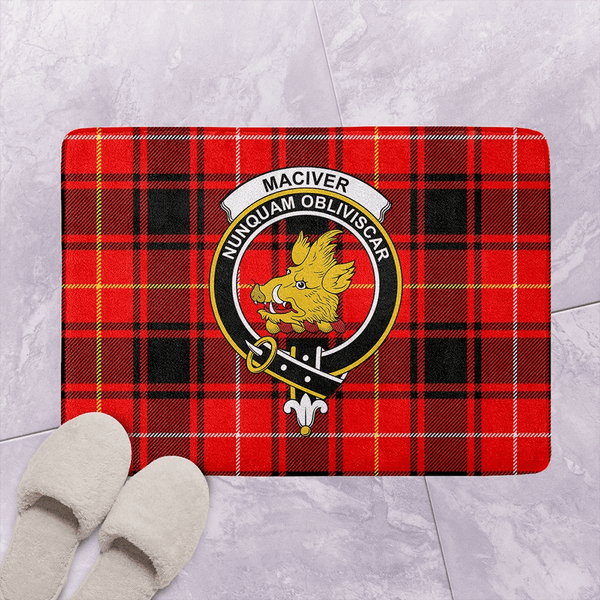 MacIver Modern Tartan Classic Crest Bathroom Mat