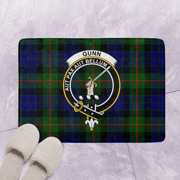 Gunn Modern Tartan Classic Crest Bathroom Mat