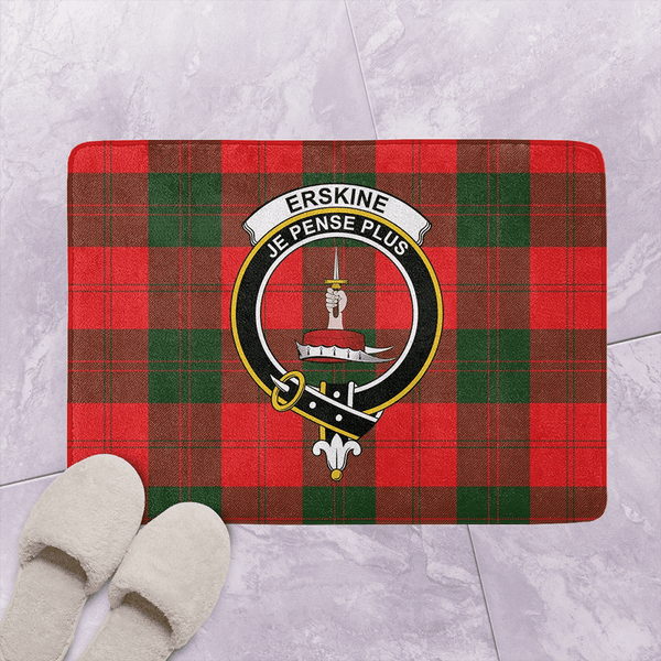 Erskine Modern Tartan Classic Crest Bathroom Mat