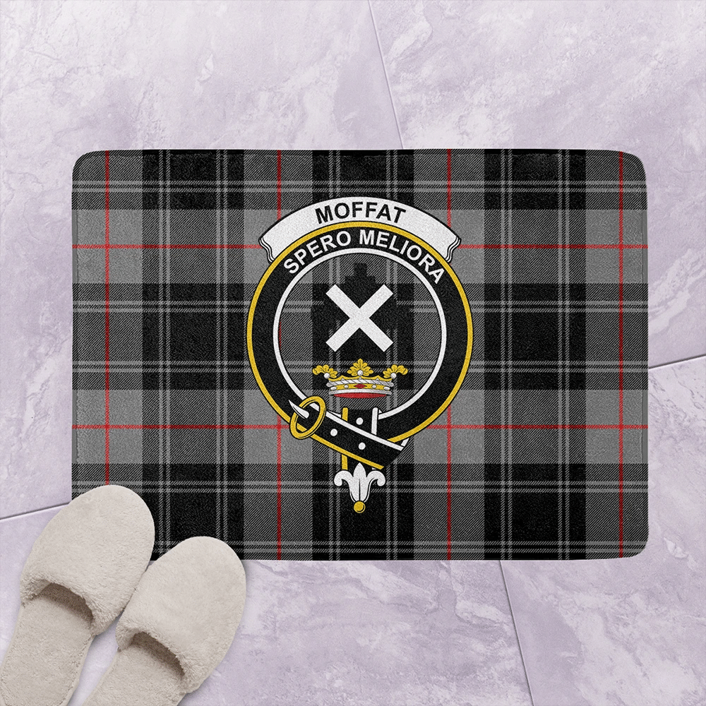 Moffat Modern Tartan Classic Crest Bathroom Mat