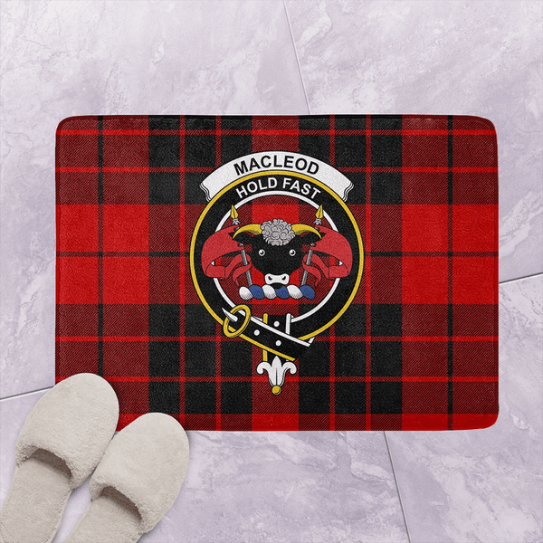 MacLeod of Raasay Tartan Classic Crest Bathroom Mat