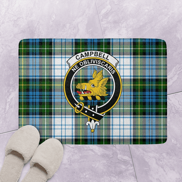 Campbell Dress Ancient Tartan Classic Crest Bathroom Mat