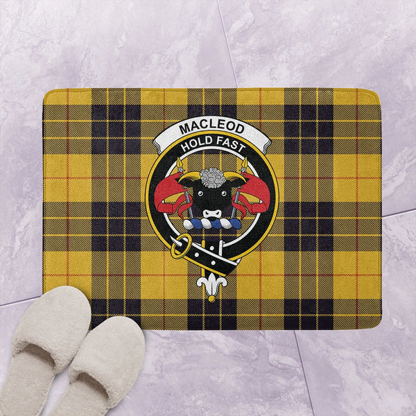 MacLeod of Lewis Ancient Tartan Classic Crest Bathroom Mat