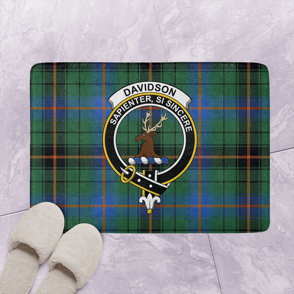 Davidson Ancient Tartan Classic Crest Bathroom Mat