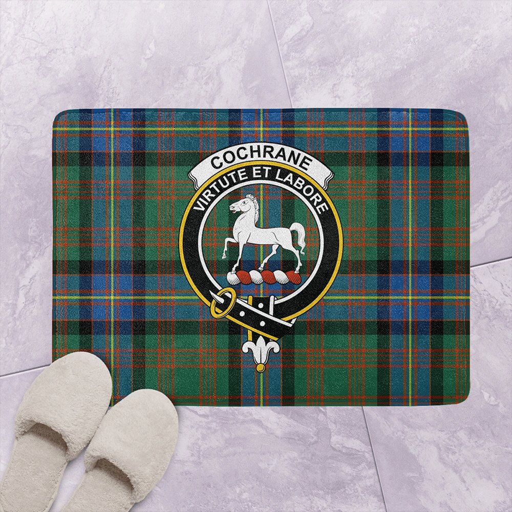 Cochrane Ancient Tartan Classic Crest Bathroom Mat