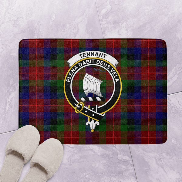 Tennant Tartan Classic Crest Bathroom Mat