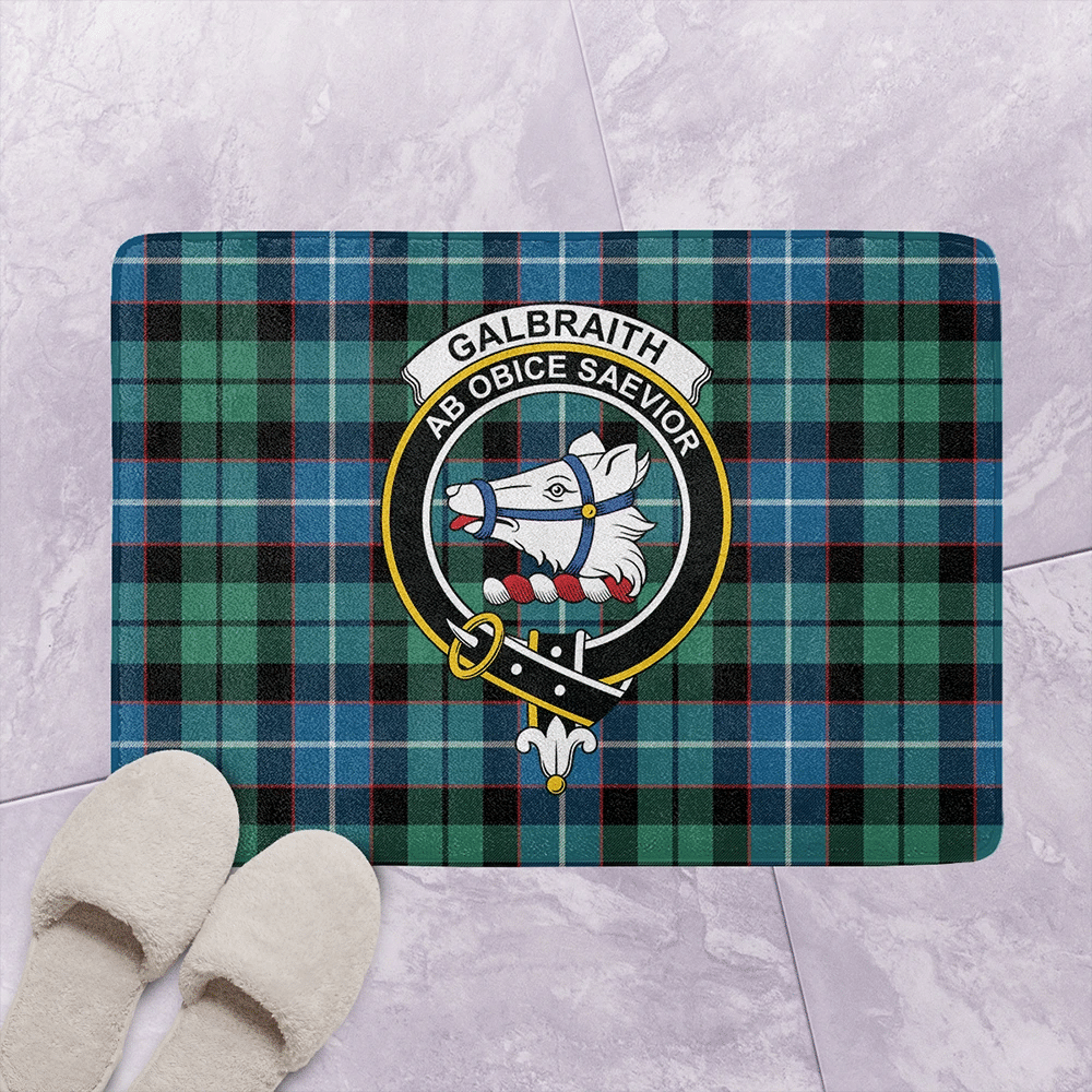 Galbraith Ancient Tartan Classic Crest Bathroom Mat