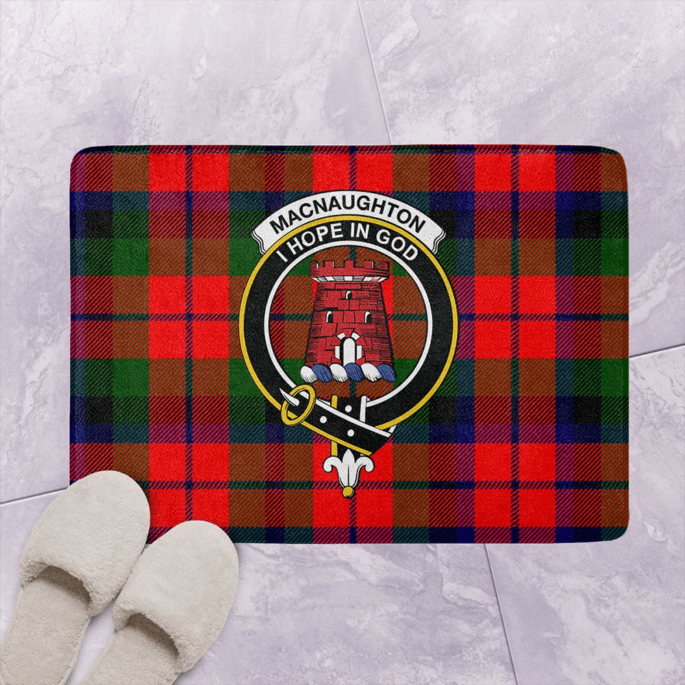 MacNaughton Modern Tartan Classic Crest Bathroom Mat