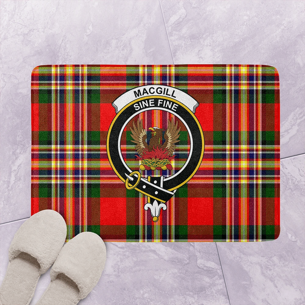 MacGill Modern Tartan Classic Crest Bathroom Mat