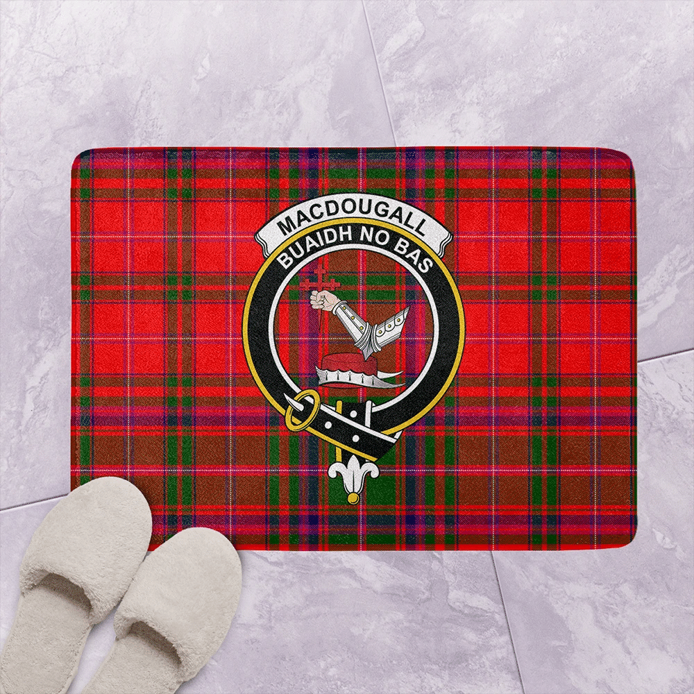 MacDougall Modern Tartan Classic Crest Bathroom Mat