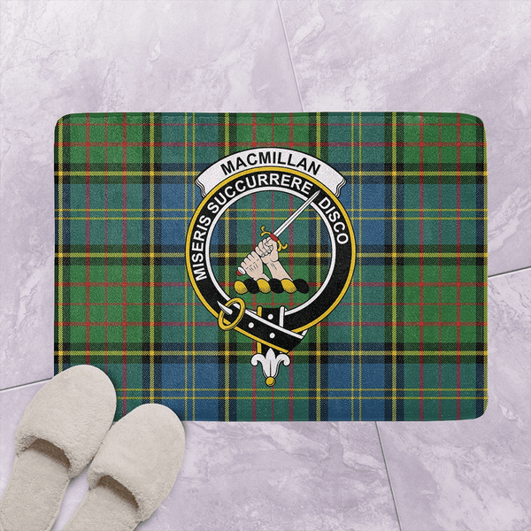 MacMillan Hunting Ancient Tartan Classic Crest Bathroom Mat