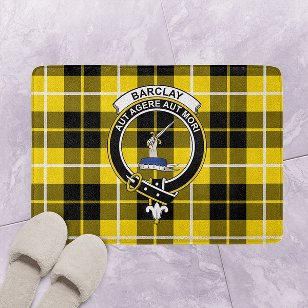 Barclay Dress Modern Tartan Classic Crest Bathroom Mat