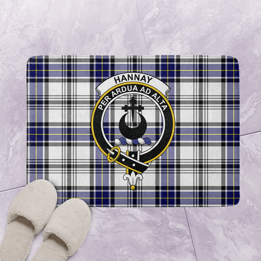 Hannay Modern Tartan Classic Crest Bathroom Mat