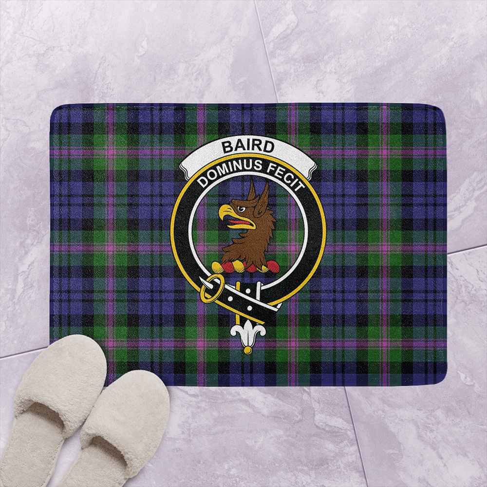 Baird Modern Tartan Classic Crest Bathroom Mat