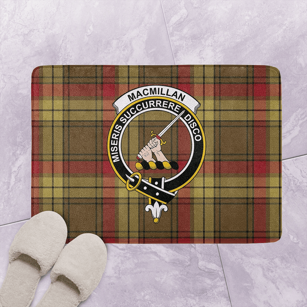 MacMillan Old Weathered Tartan Classic Crest Bathroom Mat