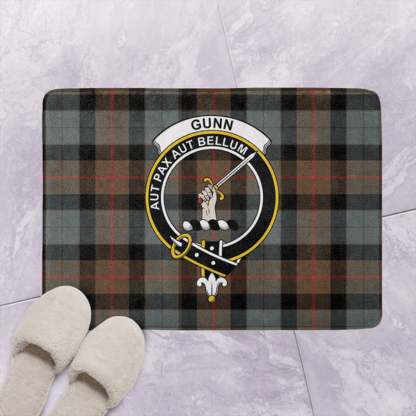 Gunn Weathered Tartan Classic Crest Bathroom Mat