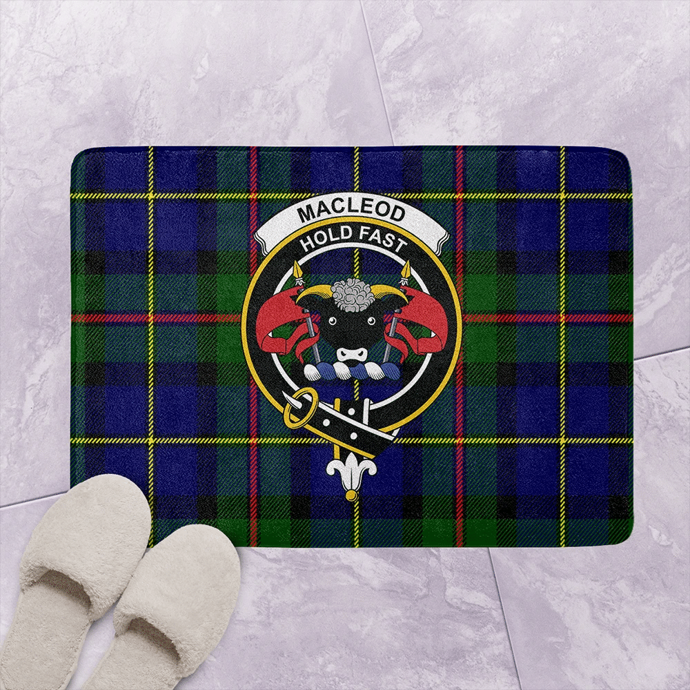 MacLeod of Harris Modern Tartan Classic Crest Bathroom Mat