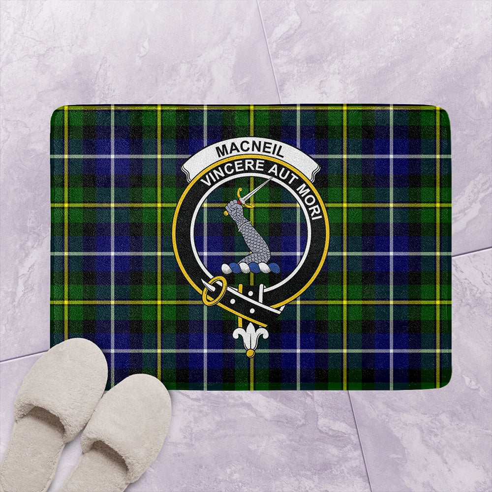 MacNeill of Barra Modern Tartan Classic Crest Bathroom Mat