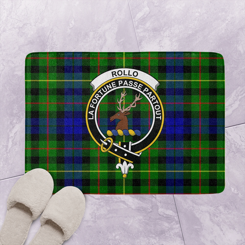 Rollo Modern Tartan Classic Crest Bathroom Mat