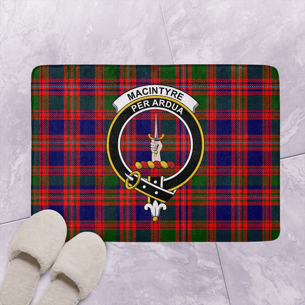 MacIntyre Modern Tartan Classic Crest Bathroom Mat